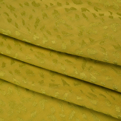 Sustainable Viscose Cheetah Spots Jacquard - Kiwi Green - Mood Exclusive Zerene Collection