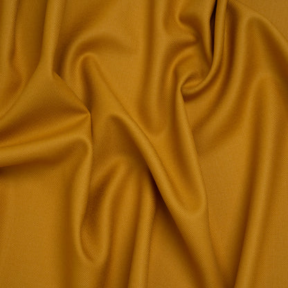 Virgin Merino Wool Twill Suiting Made in Italy - Yellow Ochre