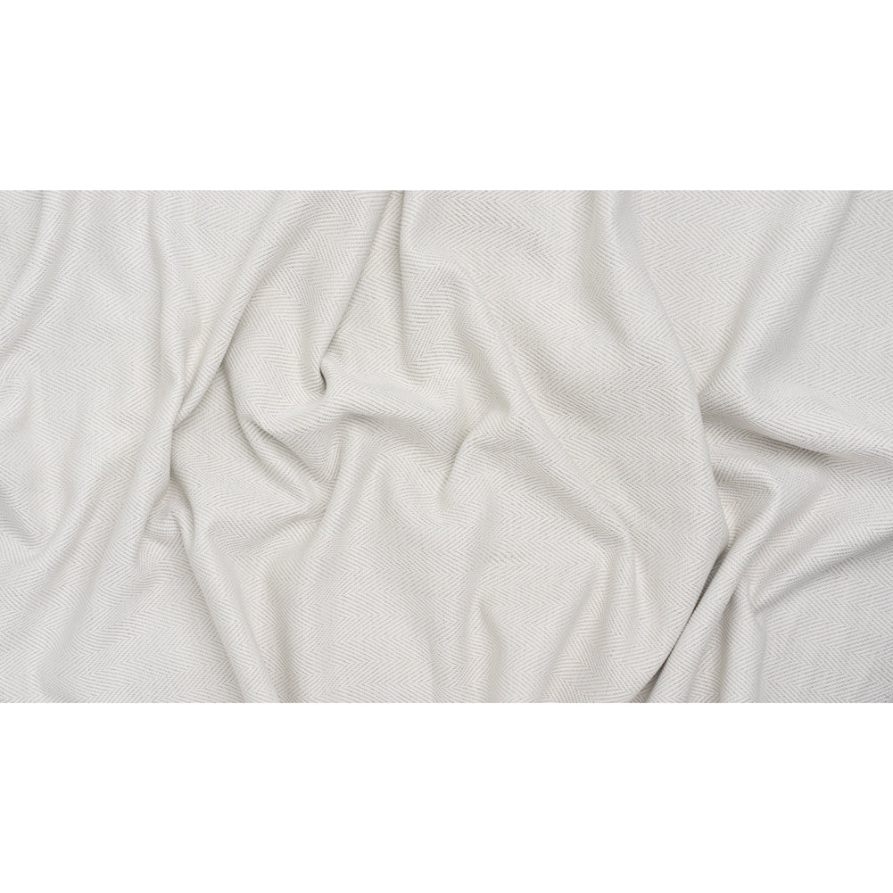 Olefin Upholstery Twill - Bone Railroaded Herringbone