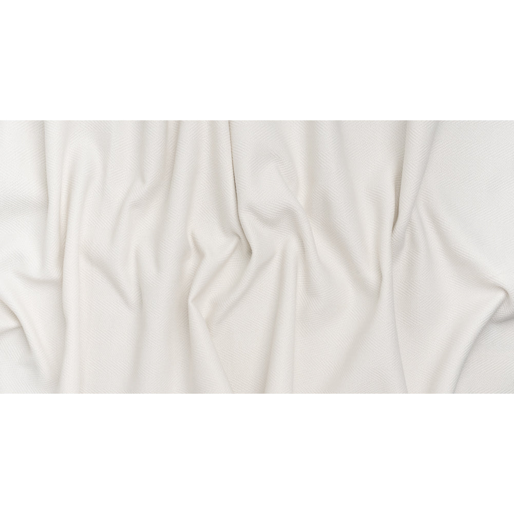 Olefin Upholstery Twill - Ivory Railroaded Herringbone