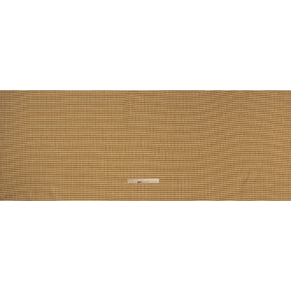 Medium Weight Linen Woven - Yellow Ochre and Banana Gingham Check
