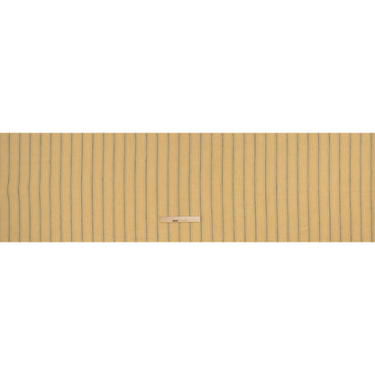 Medium Weight Linen Woven - Soft Yellow, Sage and Basil Green Stripes - Full