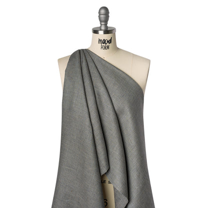 Linen Twill - Blue, Brown and Green Mottled Drape