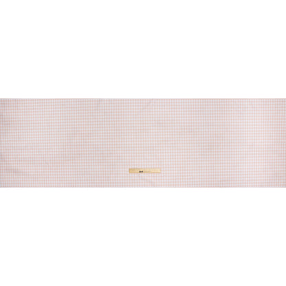 Stretch Econyl Nylon Jersey Print - Light Blush Pink Gingham - Designer Deadstock