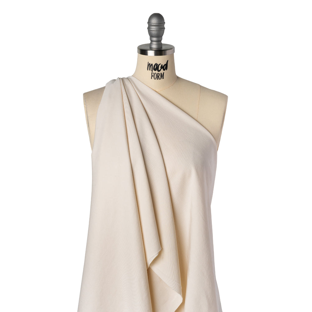 Tencel Gabardine Twill - Cream - Designer Deadstock - Drape