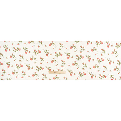 Viscose Georgette Print by The Reformation - Blush Pink and Eggshell Rose Floral - Deadstock