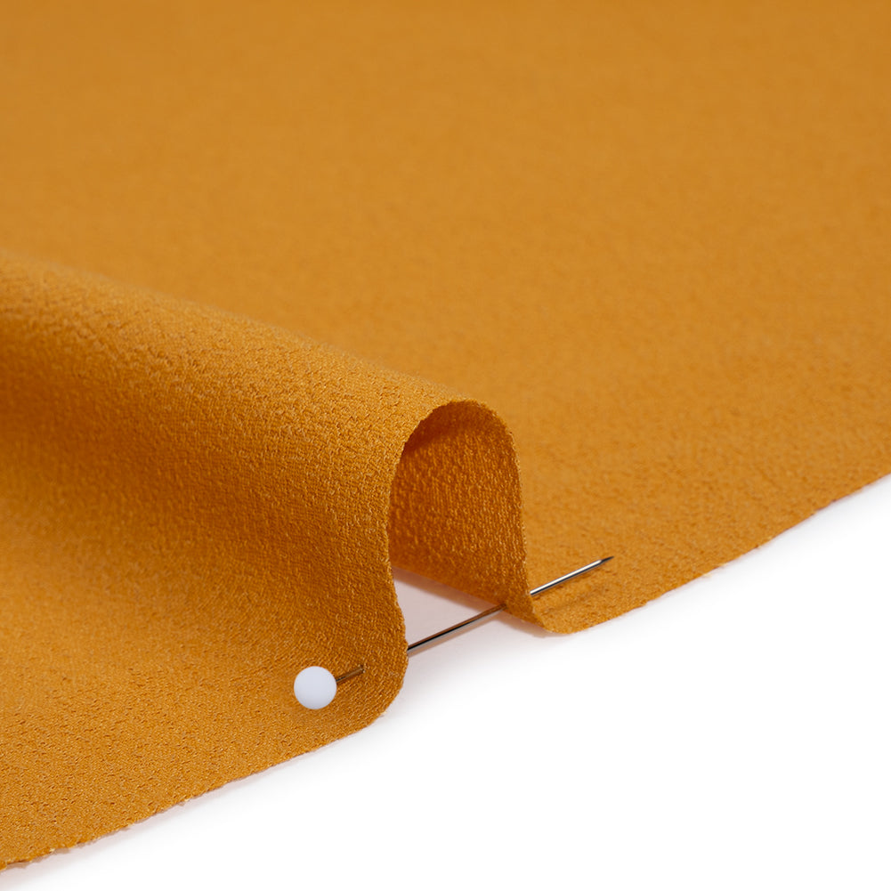 Rayon Blend Ghost Crepe by The Reformation - Golden Mustard Yellow - Deadstock - Detail