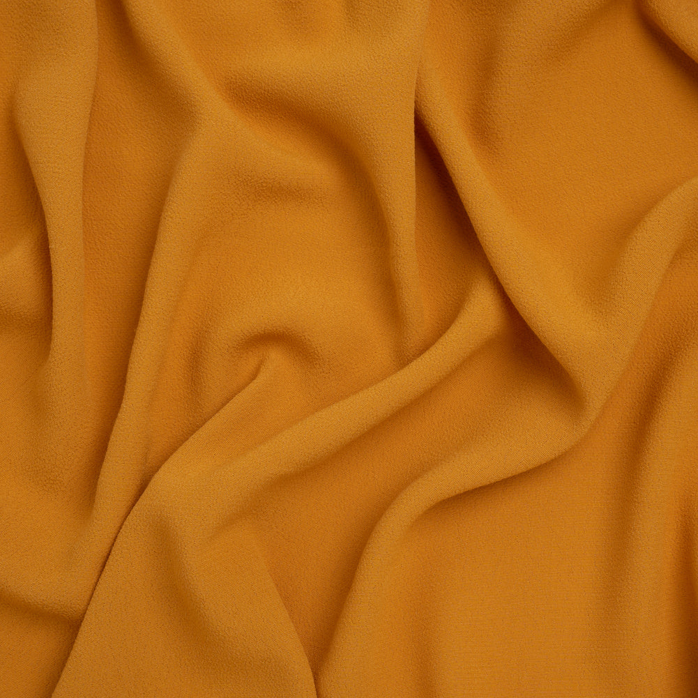 Rayon Blend Ghost Crepe by The Reformation - Golden Mustard Yellow - Deadstock