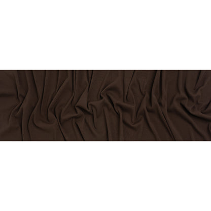 Stretch Tencel Rib Knit - Chocolate Brown - Designer Deadstock