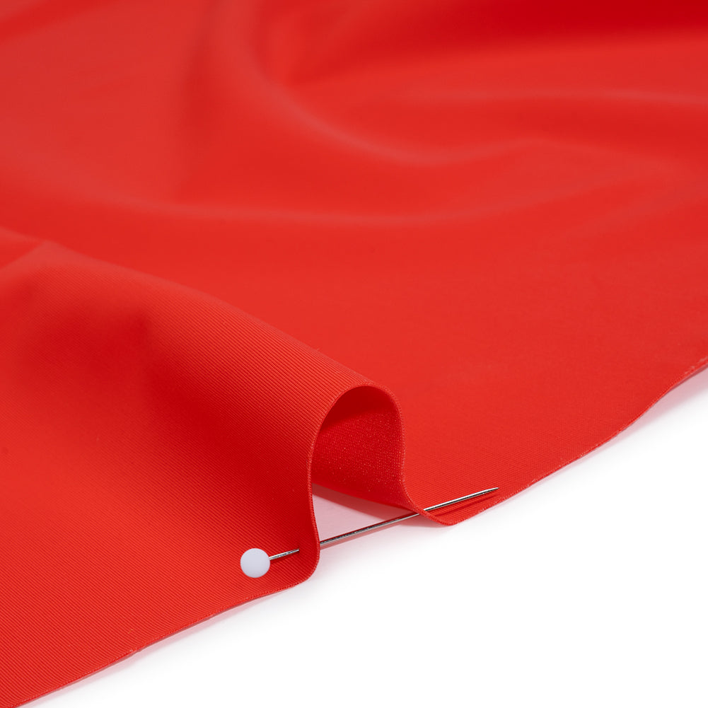 Stretch Econyl Nylon Jersey by The Reformation - Hot Red - Deadstock - Detail