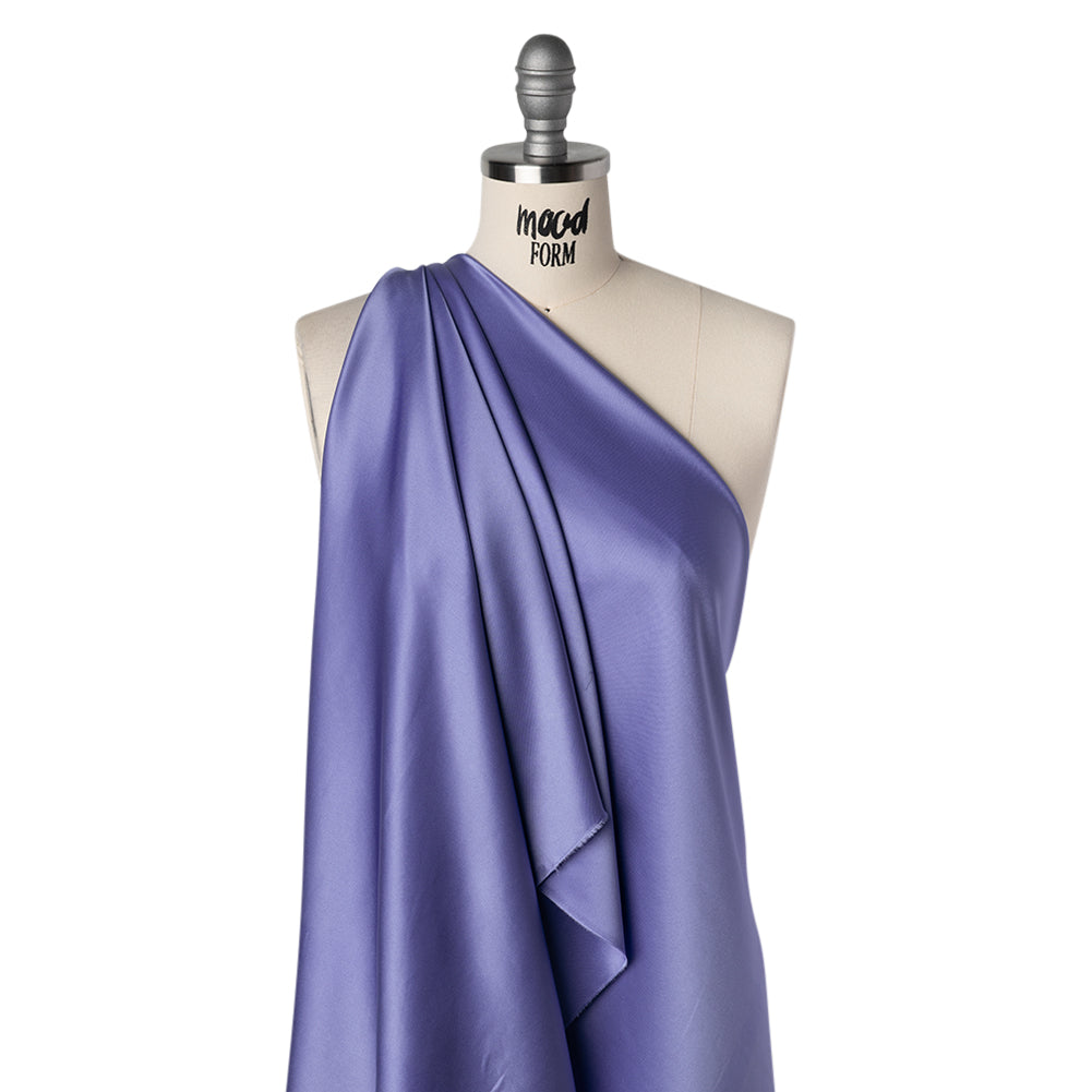 Acetate and Polyester Satin by The Reformation - Amethyst Purple - Deadstock - Drape