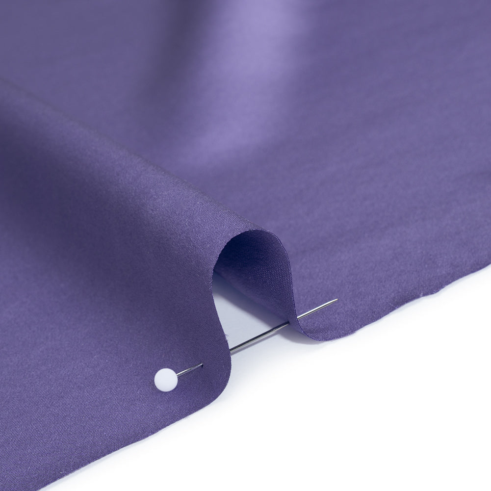 Silk Charmeuse by The Reformation - Mauve Purple - Deadstock - Detail