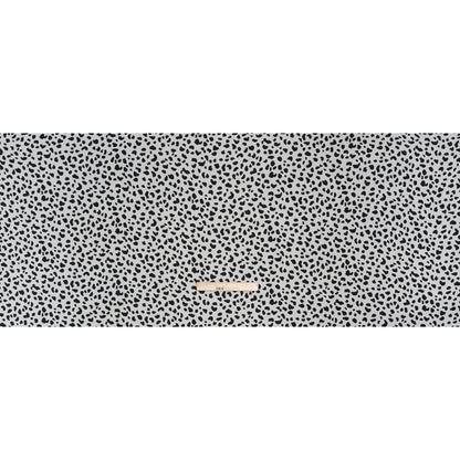 Viscose Georgette Print by The Reformation - Black and Off White Painterly Cheetah Spots - Deadstock