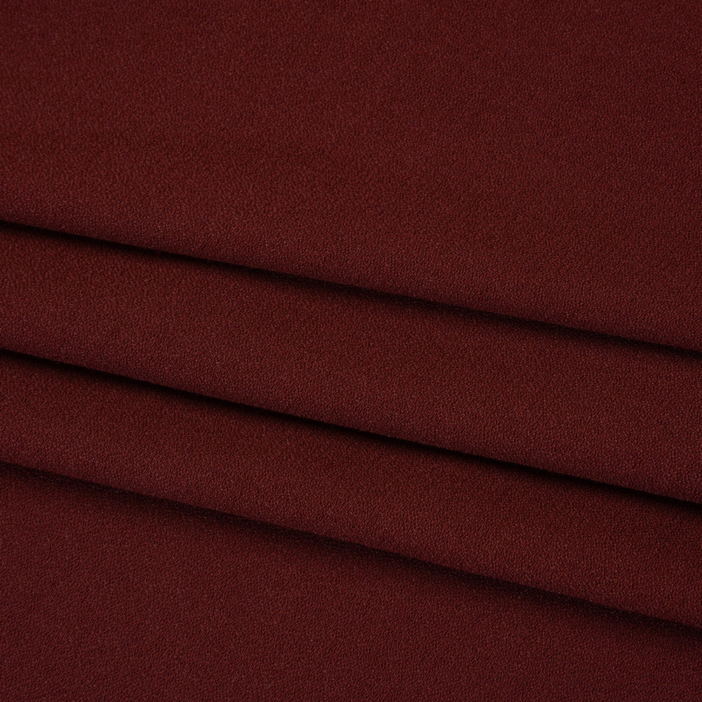 Sustainable Viscose Crepe by The Reformation - Plum Red - Deadstock