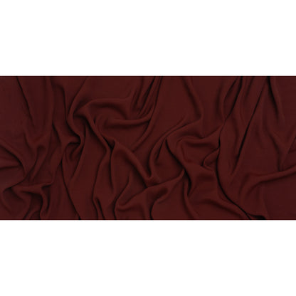 Sustainable Viscose Crepe by The Reformation - Plum Red - Deadstock