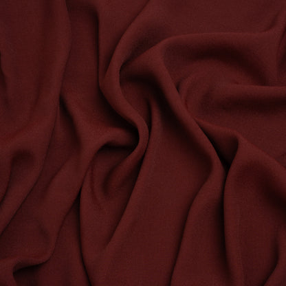 Sustainable Viscose Crepe by The Reformation - Plum Red - Deadstock