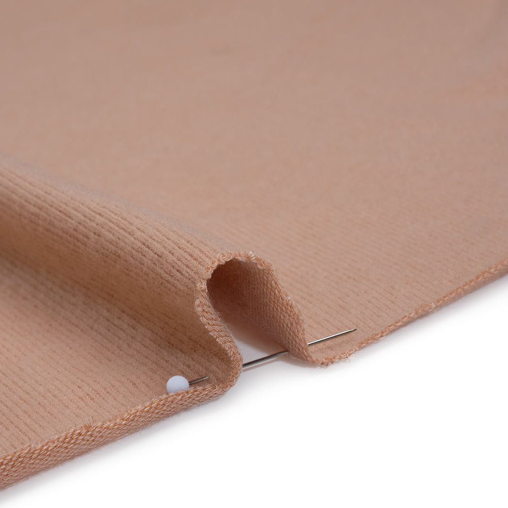 Brushed Stretch Tencel and Organic Cotton Sweater Knit by The Reformation - Dusty Pink - Deadstock - Detail