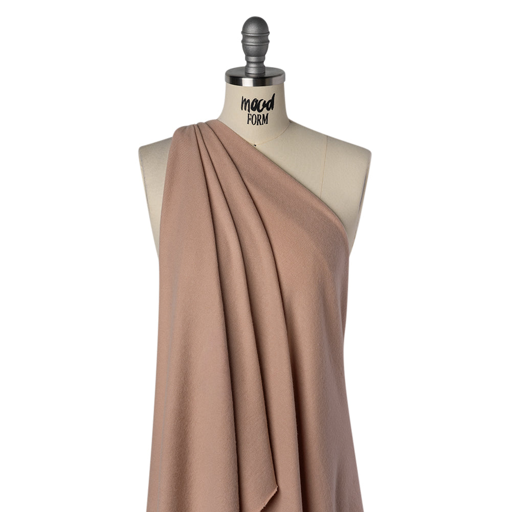 Brushed Stretch Tencel and Organic Cotton Sweater Knit by The Reformation - Dusty Pink - Deadstock - Drape