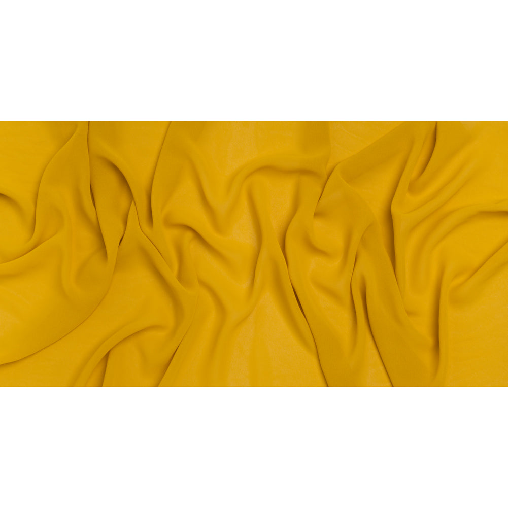 Viscose Georgette by The Reformation - Golden Turmeric Yellow - Deadstock - Full