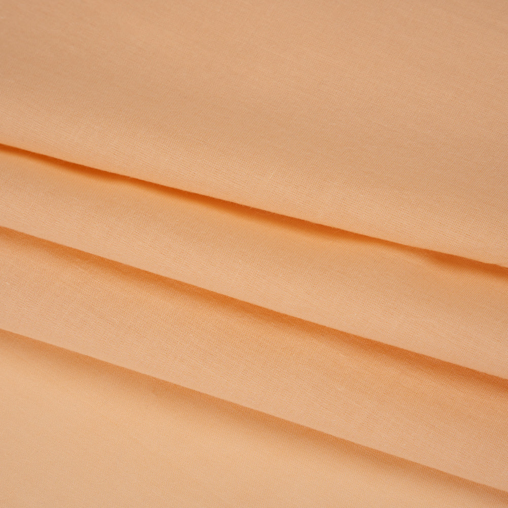 Cotton Voile - Apricot - Famous Australian Designer Deadstock Folded