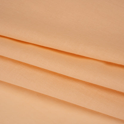 Cotton Voile - Apricot - Famous Australian Designer Deadstock Folded