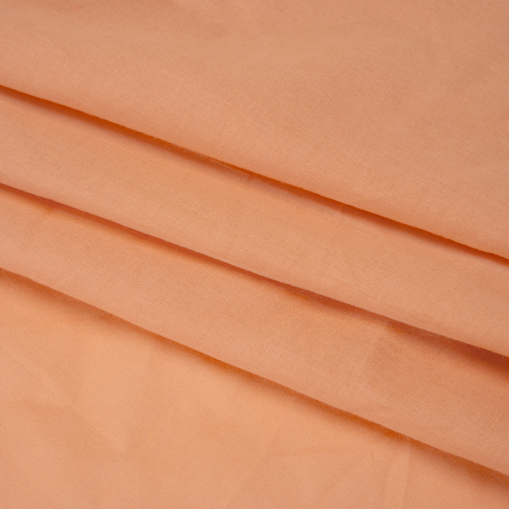Cotton Voile - Pale Coral - Famous Australian Designer Deadstock Folded