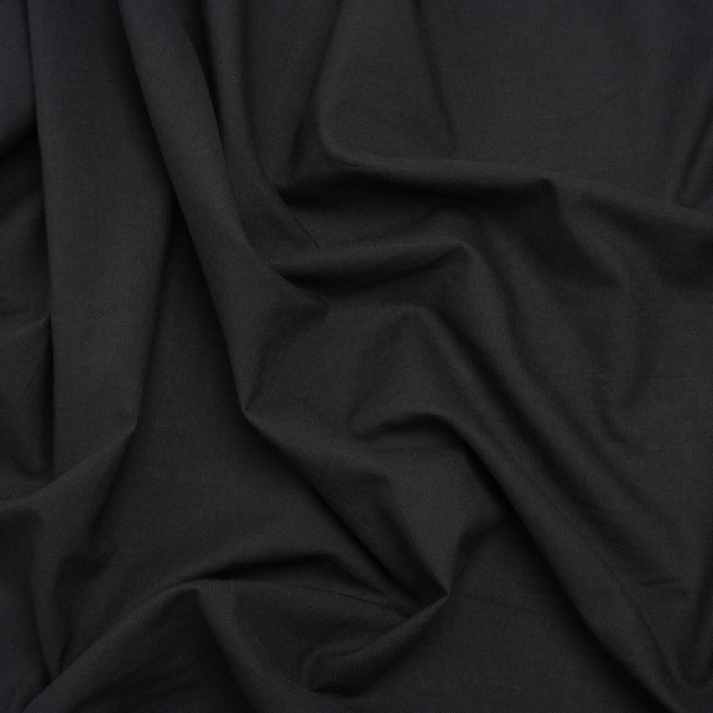 Cotton Voile - Charcoal - Famous Australian Designer Deadstock