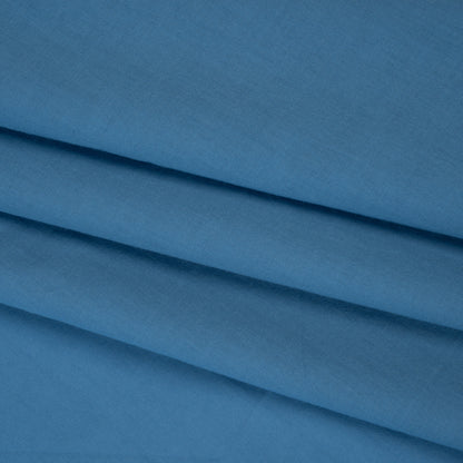 Cotton Voile - Wave Blue - Famous Australian Designer Deadstock Folded