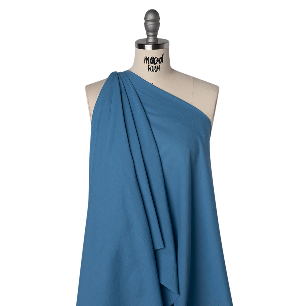 Cotton Voile - Wave Blue - Famous Australian Designer Deadstock Drape