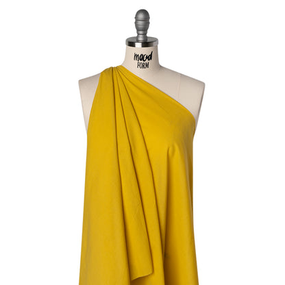 Cotton Voile - Daisy Daze Yellow - Famous Australian Designer Deadstock Drape