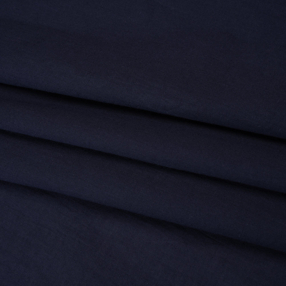 Cotton Voile - Navy - Famous Australian Designer Deadstock Folded