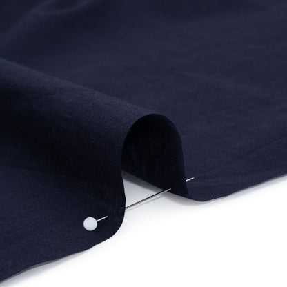Cotton Voile - Navy - Famous Australian Designer Deadstock Detail