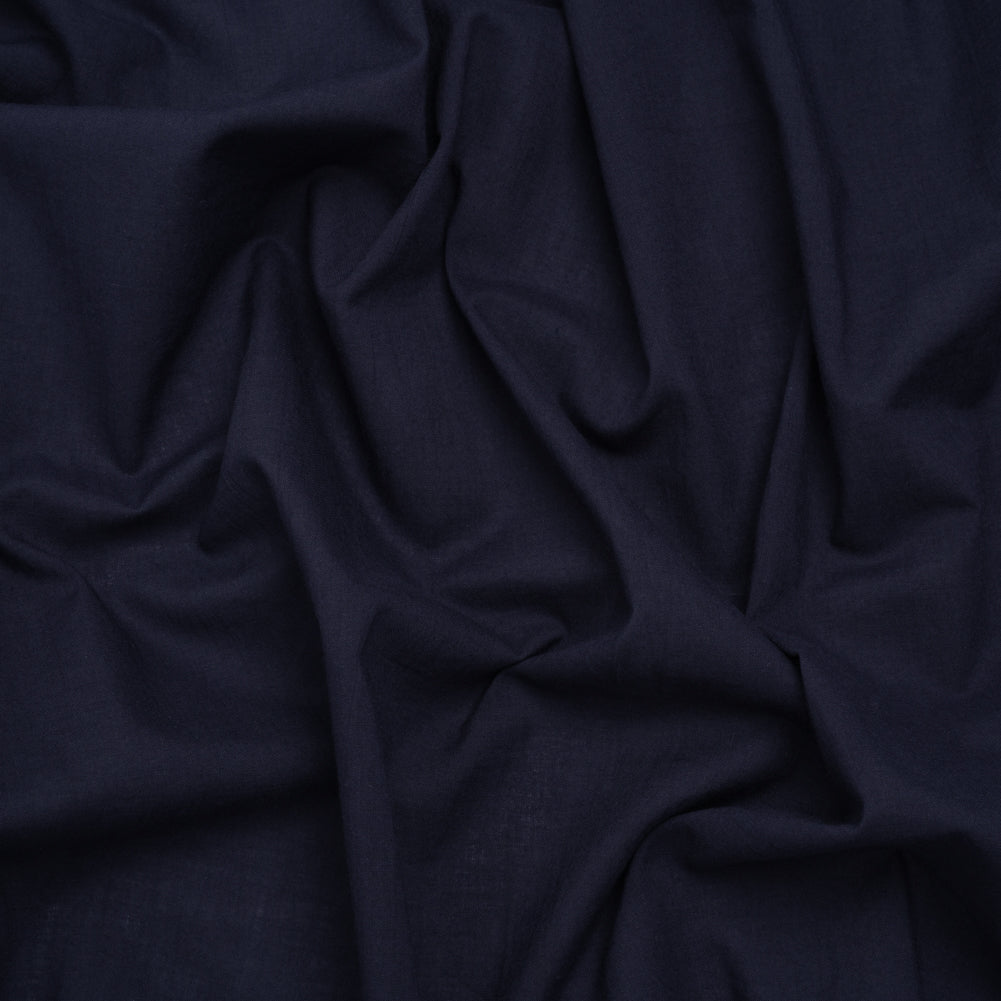 Cotton Voile - Navy - Famous Australian Designer Deadstock