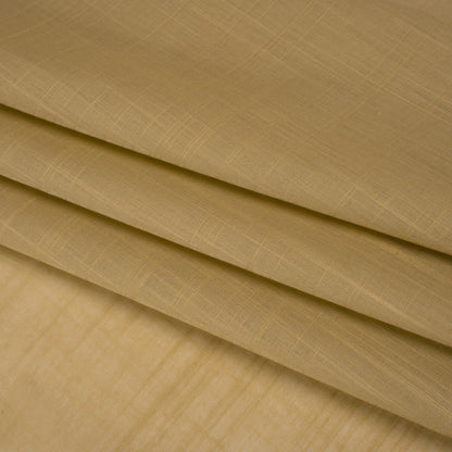 Textured Cotton Voile - Olive Beige - Famous Australian Designer Deadstock