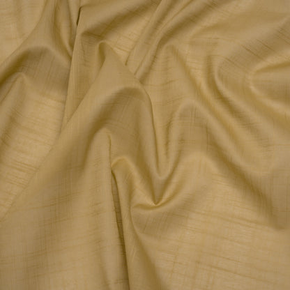 Textured Cotton Voile - Olive Beige - Famous Australian Designer Deadstock