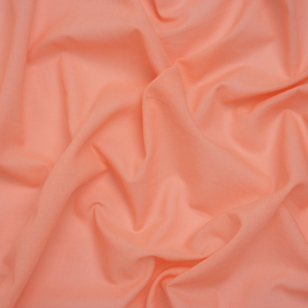 Cotton Voile - Persimmon Pink - Famous Australian Designer Deadstock