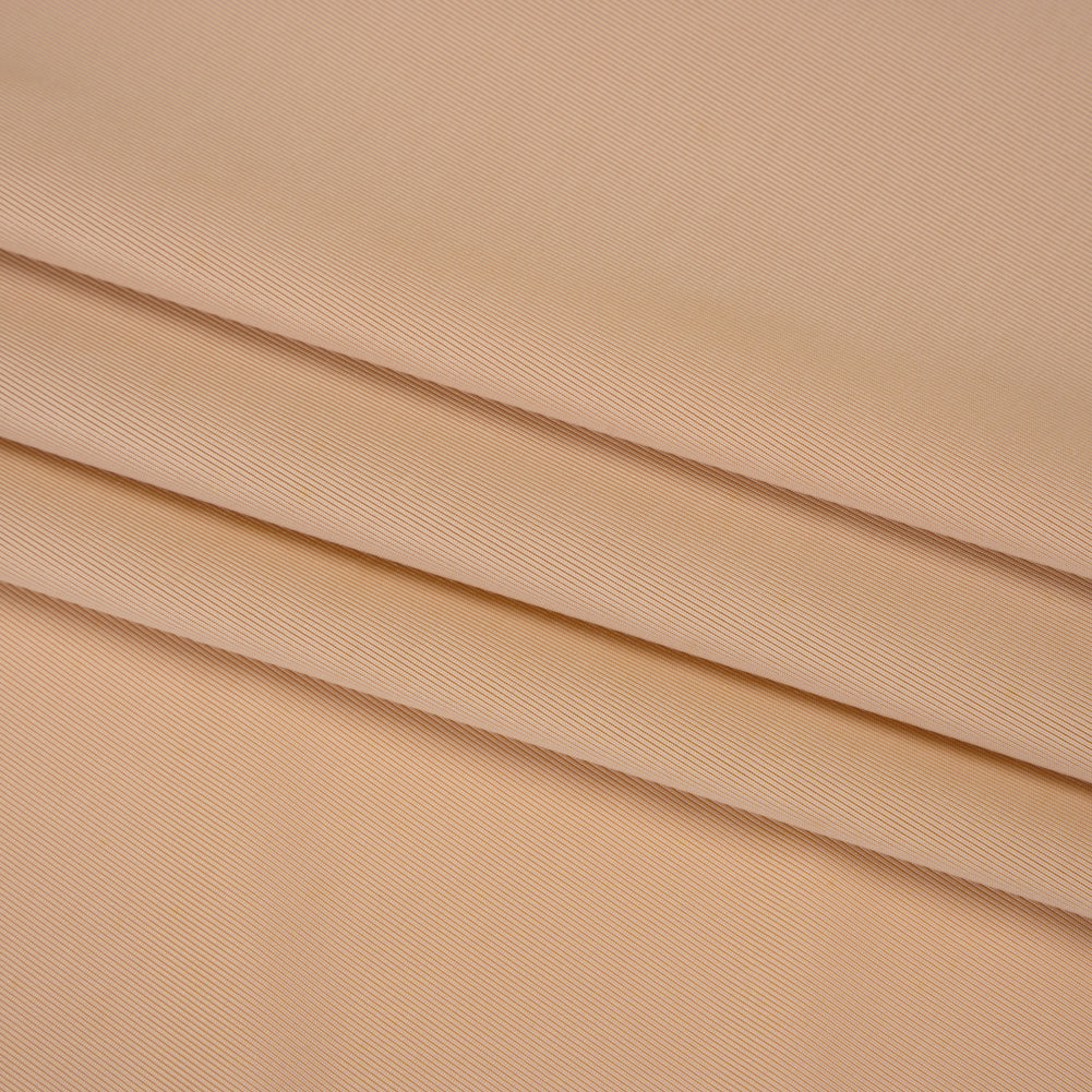 Stretch Polyester Jersey - Buff - Famous Australian Designer Deadstock