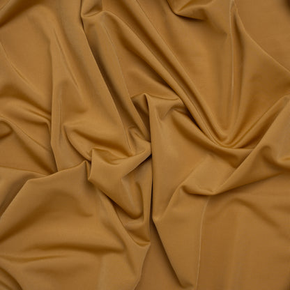 Stretch Polyester Jersey - Mustard Gold - Famous Australian Designer Deadstock