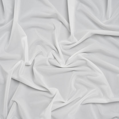 Stretch Polyester Jersey - Off White - Famous Australian Designer Deadstock