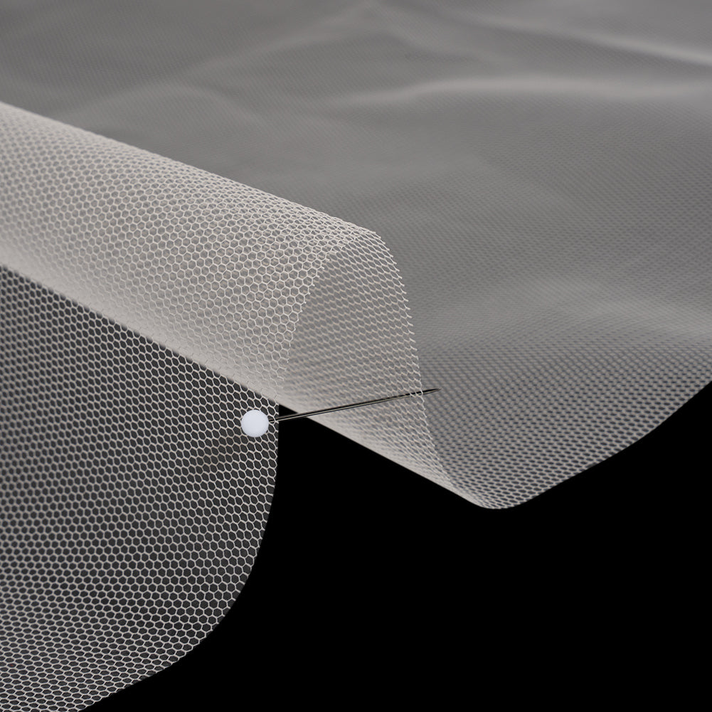 Polyester Tulle Crinoline - Tea - Famous Australian Designer Deadstock Detail