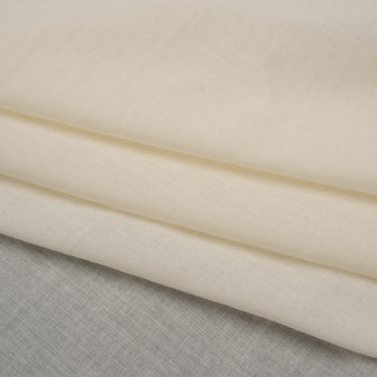 Cotton Voile Lining - Egret - Famous Australian Designer Deadstock Folded