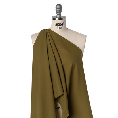Cotton Voile Lining - Khaki - Famous Australian Designer Deadstock
