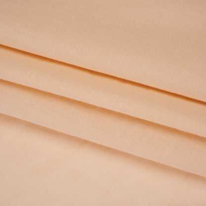 Cotton Voile - Peach Nougat - Famous Australian Designer Deadstock Folded