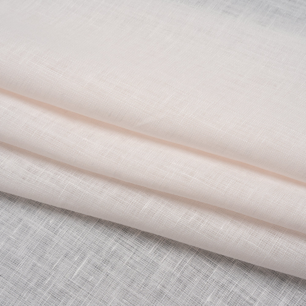 Lightweight Linen Woven - Pale Pink - Famous Australian Designer Deadstock
