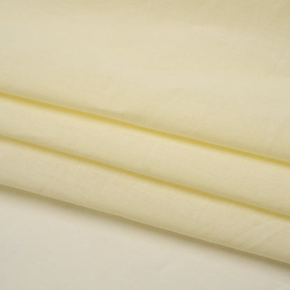 Cotton Voile Lining - Lemon Icing - Famous Australian Designer Deadstock Folded