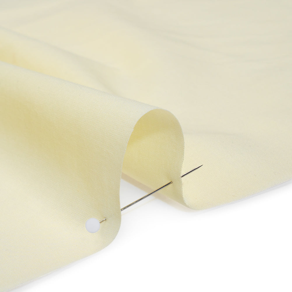 Cotton Voile Lining - Lemon Icing - Famous Australian Designer Deadstock Detail
