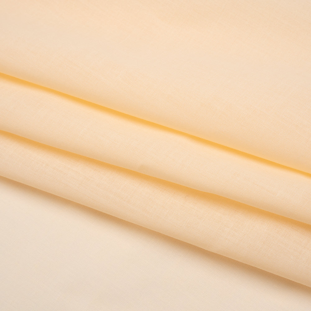 Cotton Voile Lining - Apricot Sherbet - Famous Australian Designer Deadstock Folded