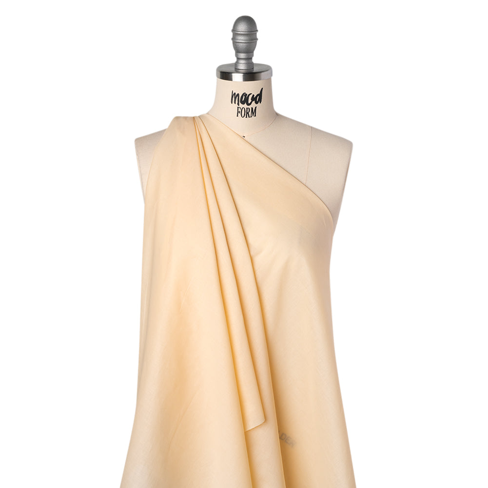 Cotton Voile Lining - Apricot Sherbet - Famous Australian Designer Deadstock Drape