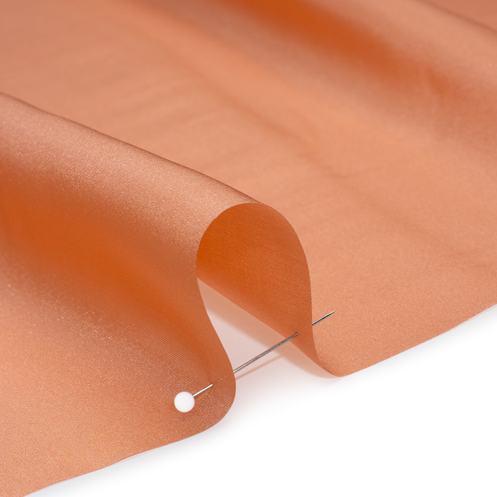 China Silk/Habotai - Tangerine - Famous Australian Designer Deadstock