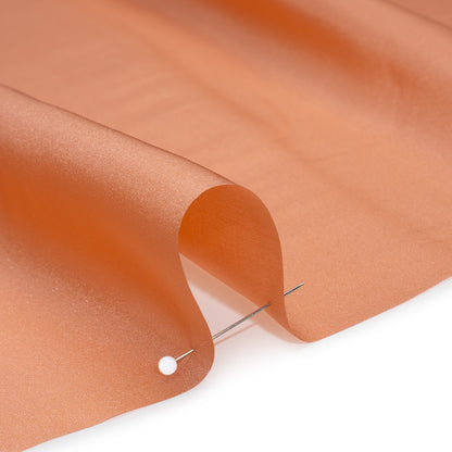 China Silk/Habotai - Tangerine - Famous Australian Designer Deadstock